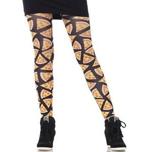 Close OUT SALE 🔥 Pizza Footless Tights/leggings